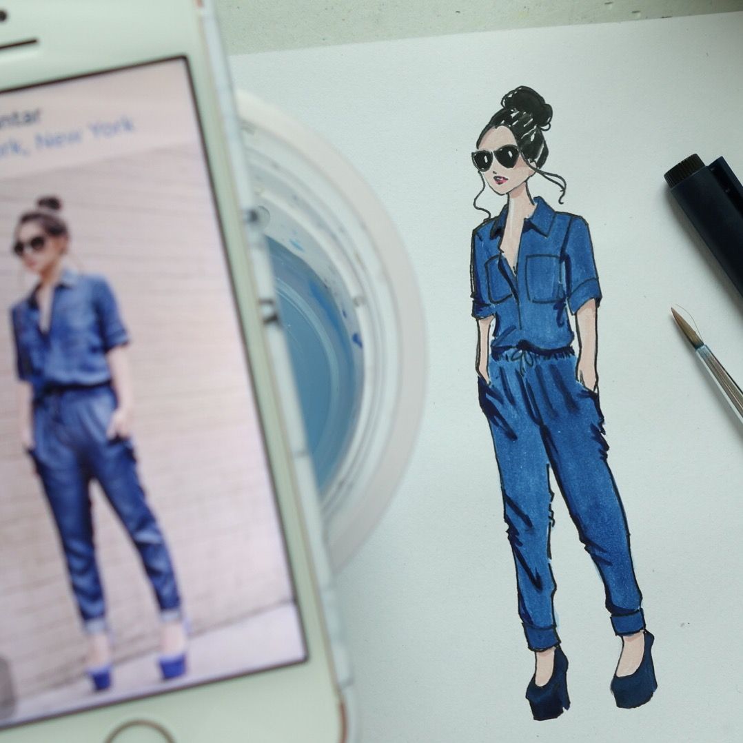 AnazSiantar Dressed in Calvin Klein Jumpsuit